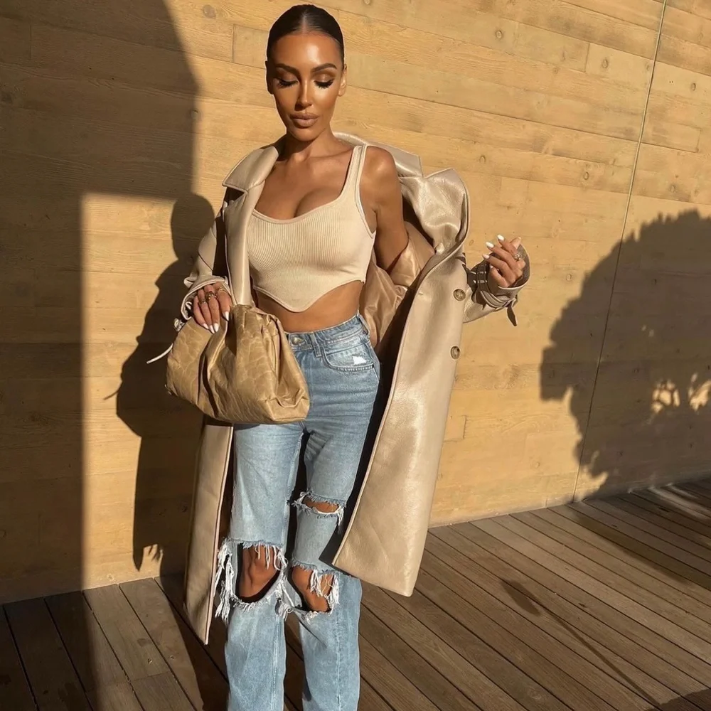 Zara Beige Pink Seamless Corset Top - Picture 7 of 16